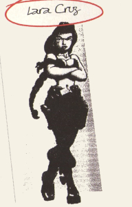 Lara Cruz, concept du personnage de Lara Croft.