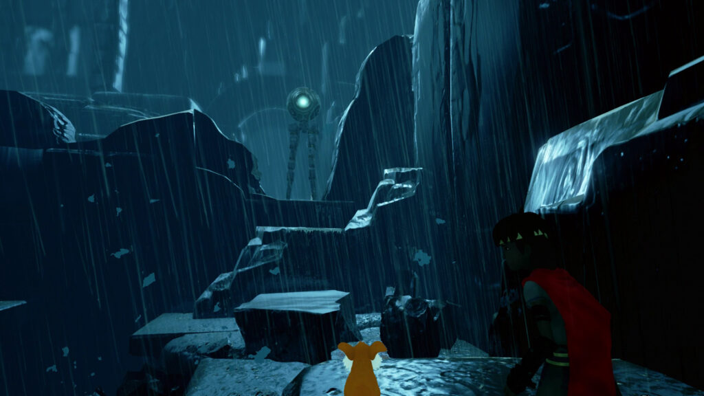 Capture d'écran du jeu vidéo minimaliste Rime.